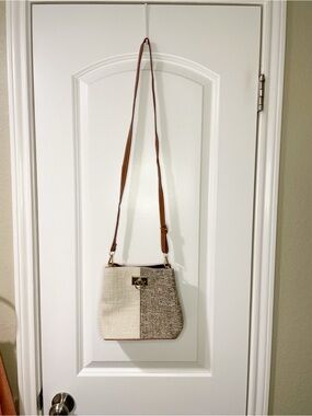 Two-Tone Shoulder Bag